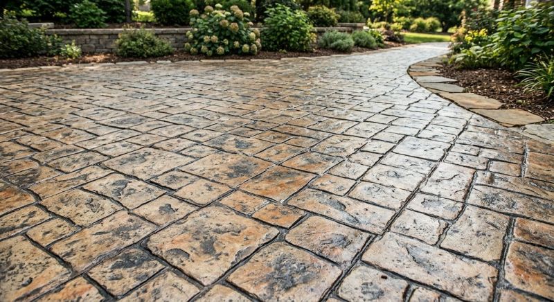 Driveway Concrete Staining in Fort Worth, TX