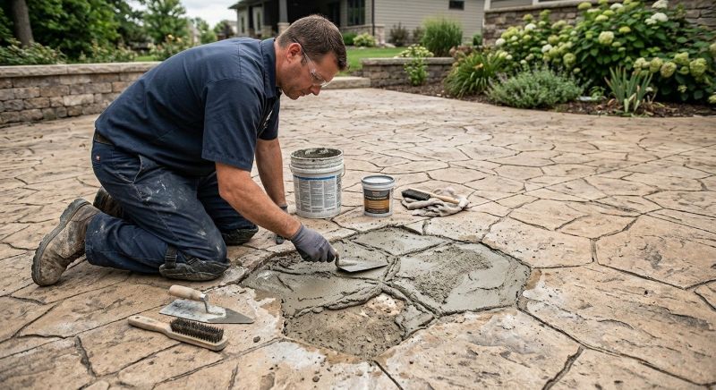 Decorative Concrete Repair in Delray Beach, FL